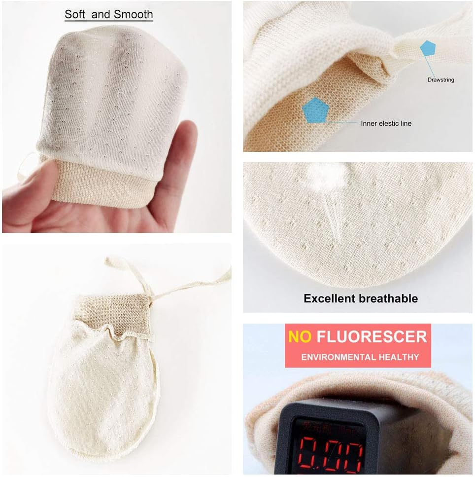 Organic Baby Mittens Soft No Scratch Gloves