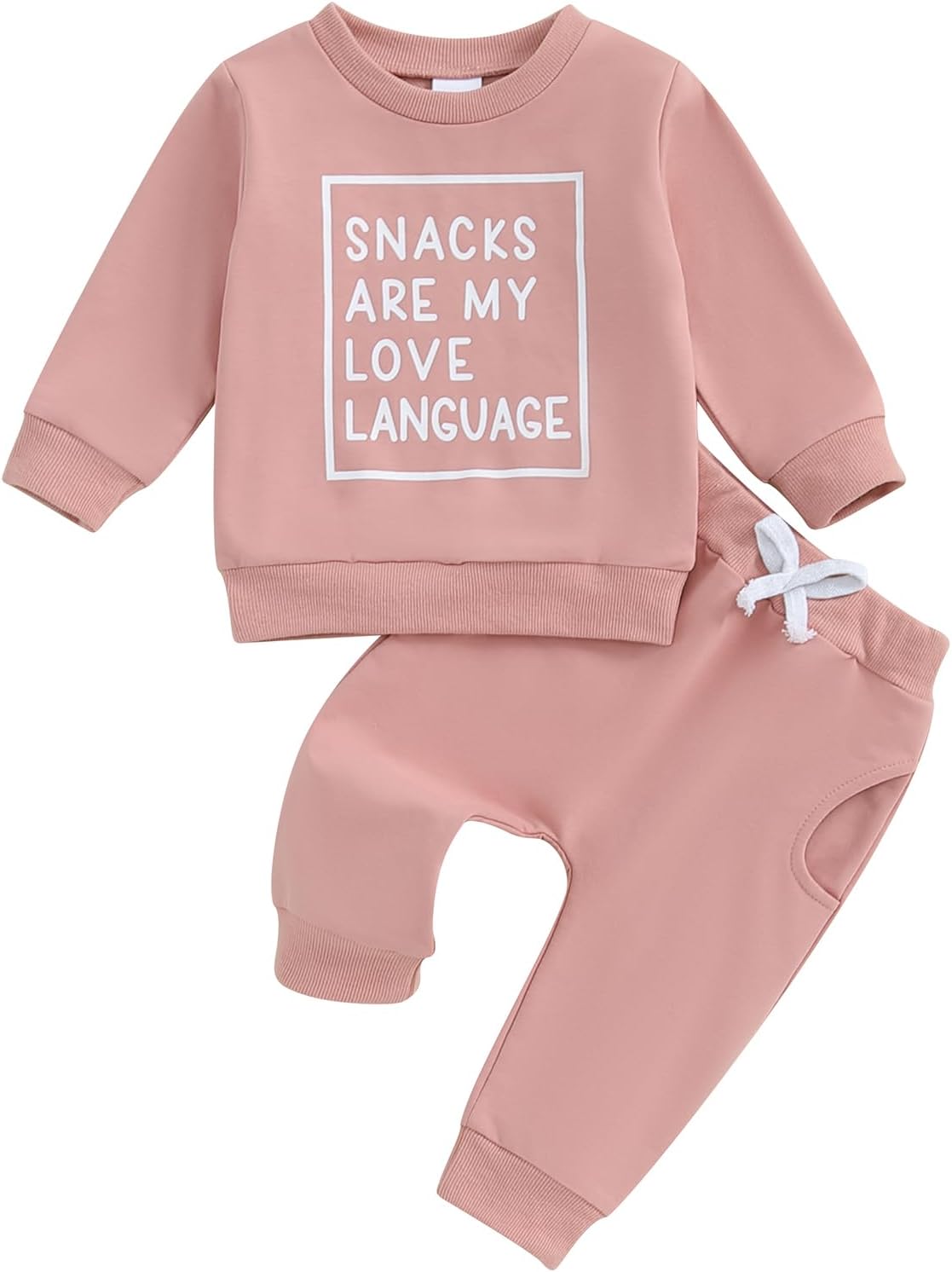 Adorable Toddler Baby Girls Fall Outfit Set Sweatshirt Joggers