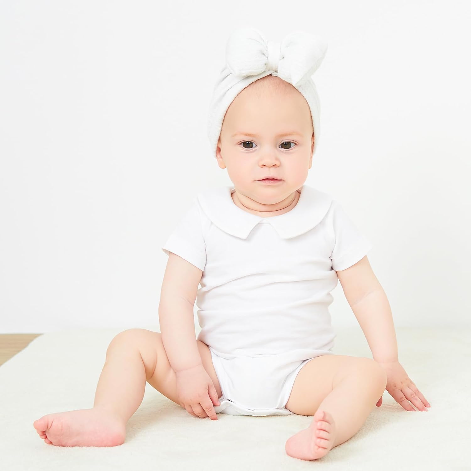 Pureborn Baby Bodysuit Romper 0-24 Months Soft Cotton