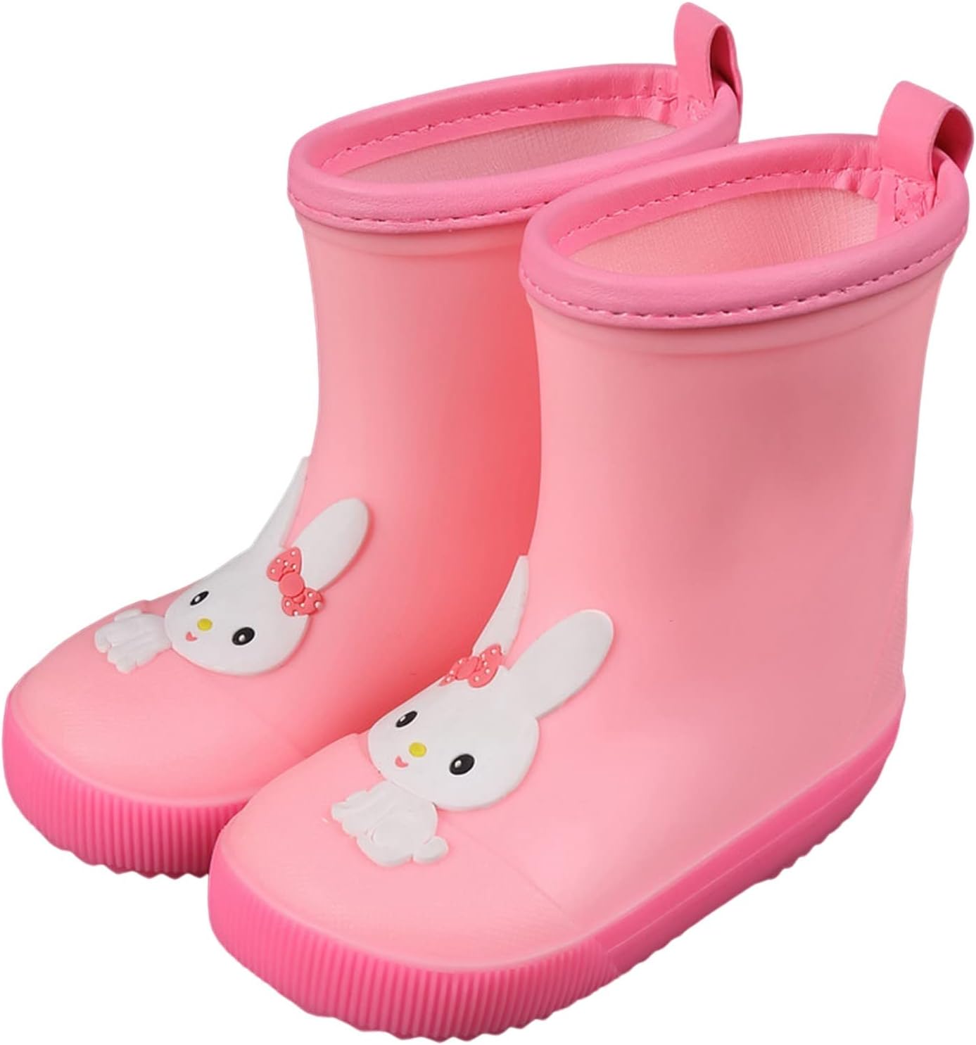 Egmy Rabbit Cartoon Rain Shoes for Kids Boys Girls Water Boots