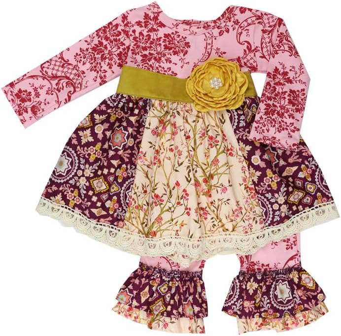 Haute Baby Cranberry Floral Swing Set - Perfect for Toddlers in Plum