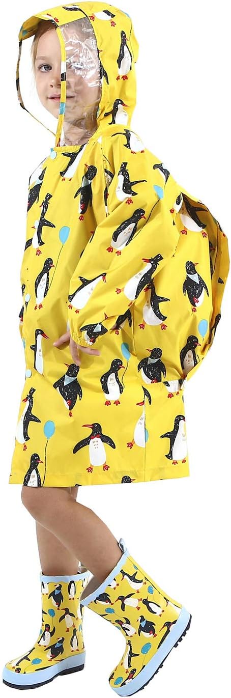 Cartoon Kids Raincoat with to Stay Dry in the Rain