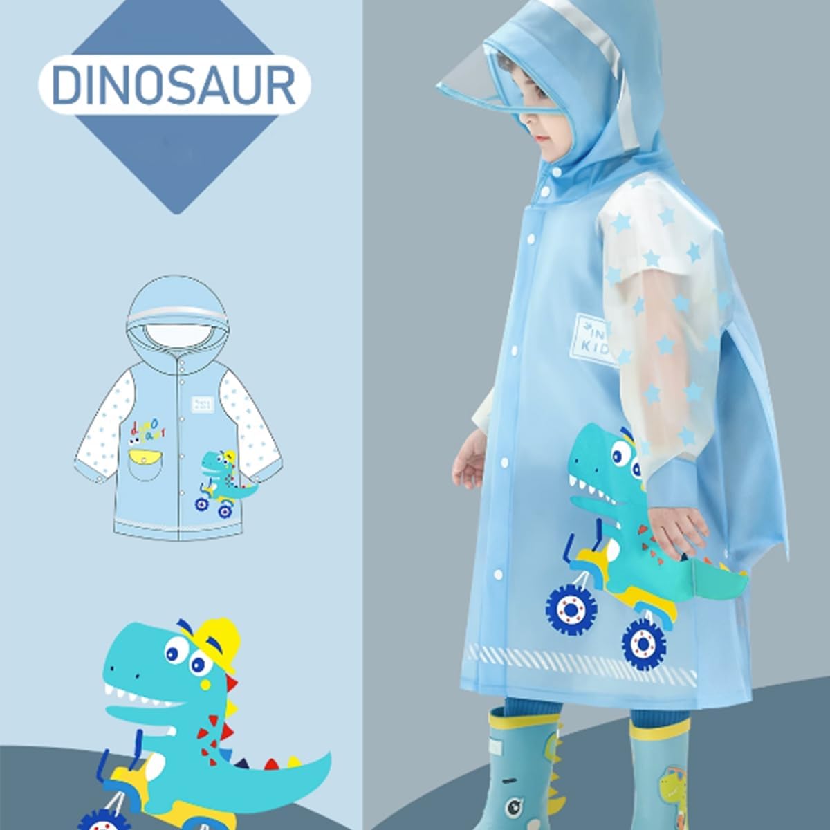 Eco-Friendly Kids Rain Coats for Boys Girls