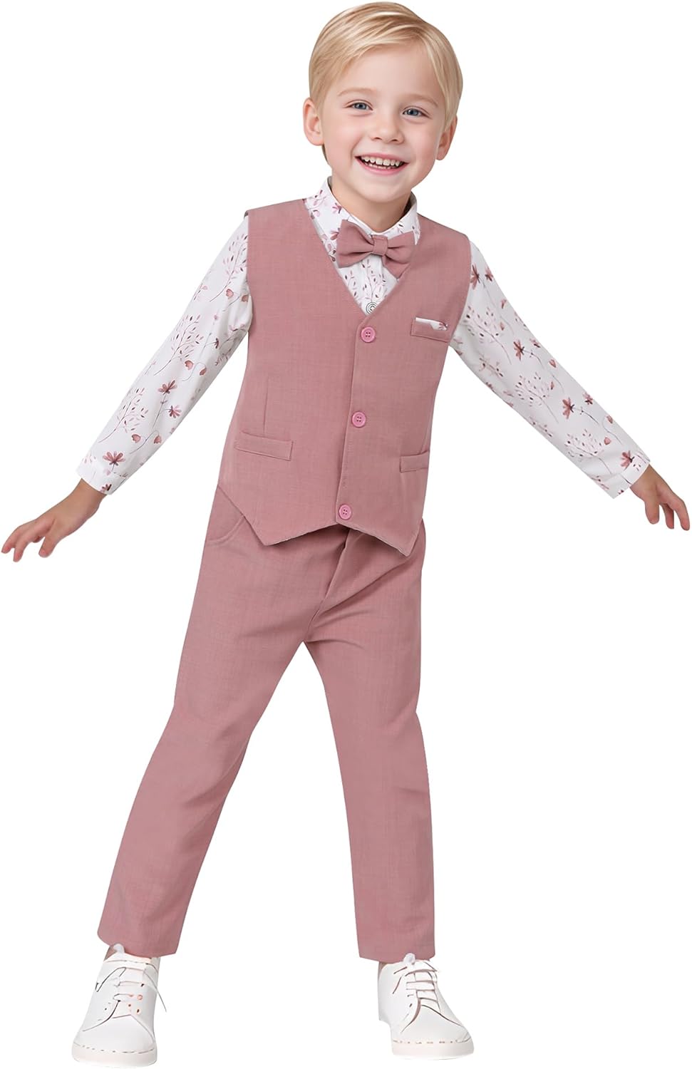 Nilikastta Toddler Boy Formal Suit Wedding Outfit