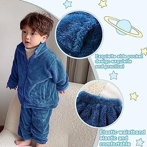UVIPC Toddler Bear Fleece Set Winter 2-Piece Bear Matching Set