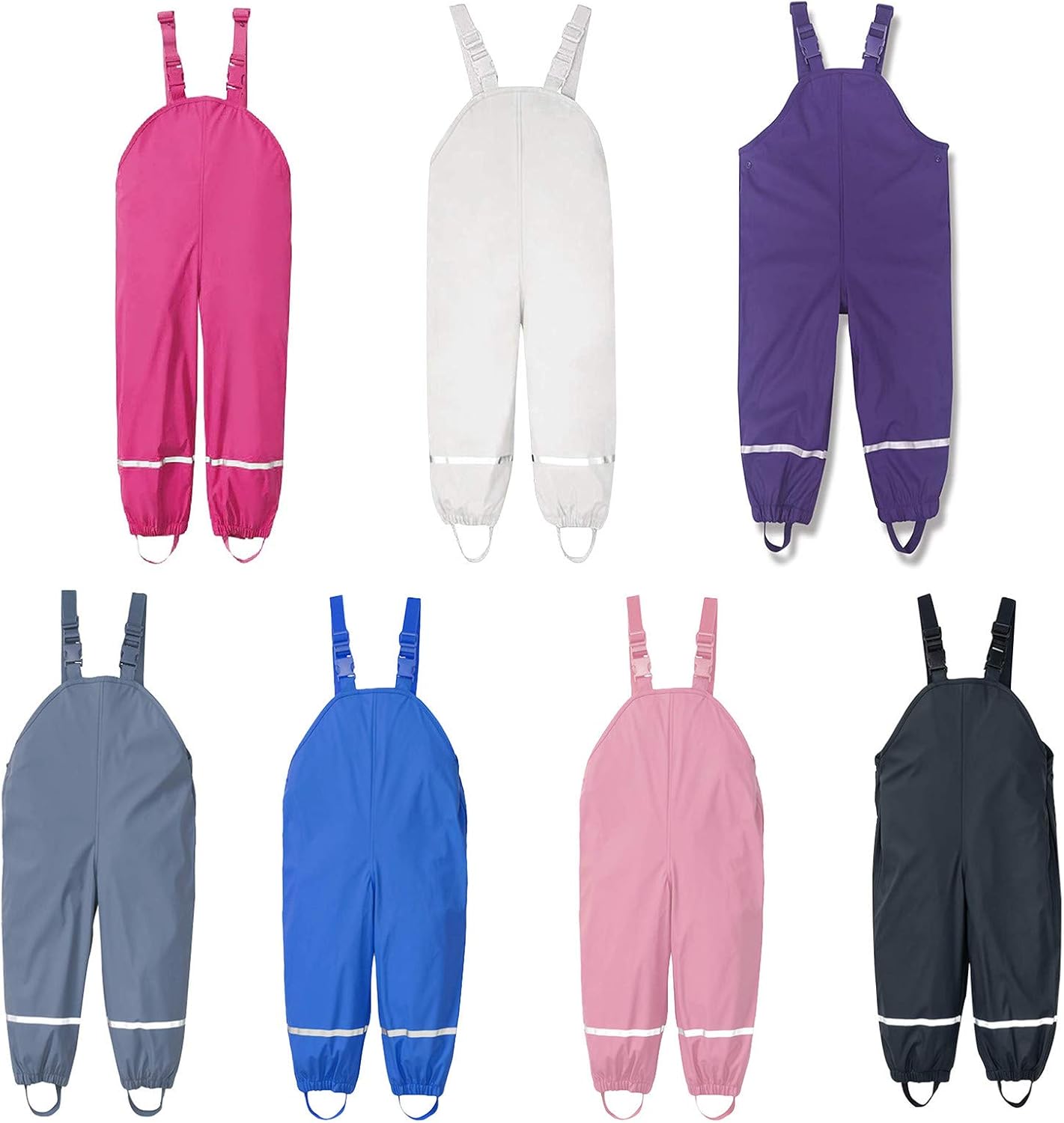 Toddler Girls Waterproof Rain Pants 6X Jumpsuit Overalls