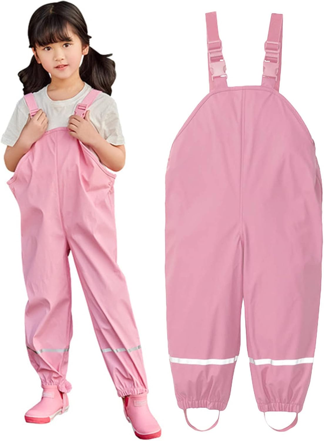 Waterproof Rain Jumpsuit Romper for Toddler Kids
