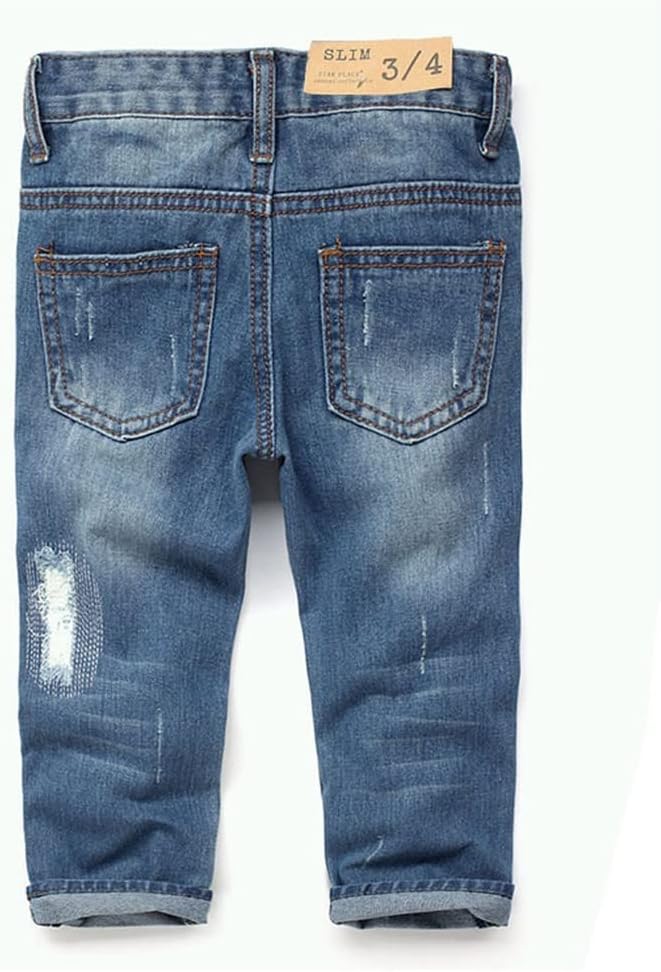 KIDSCOOL SPACE - Baby Jean in Stone Washed Denim with Elastic Fit