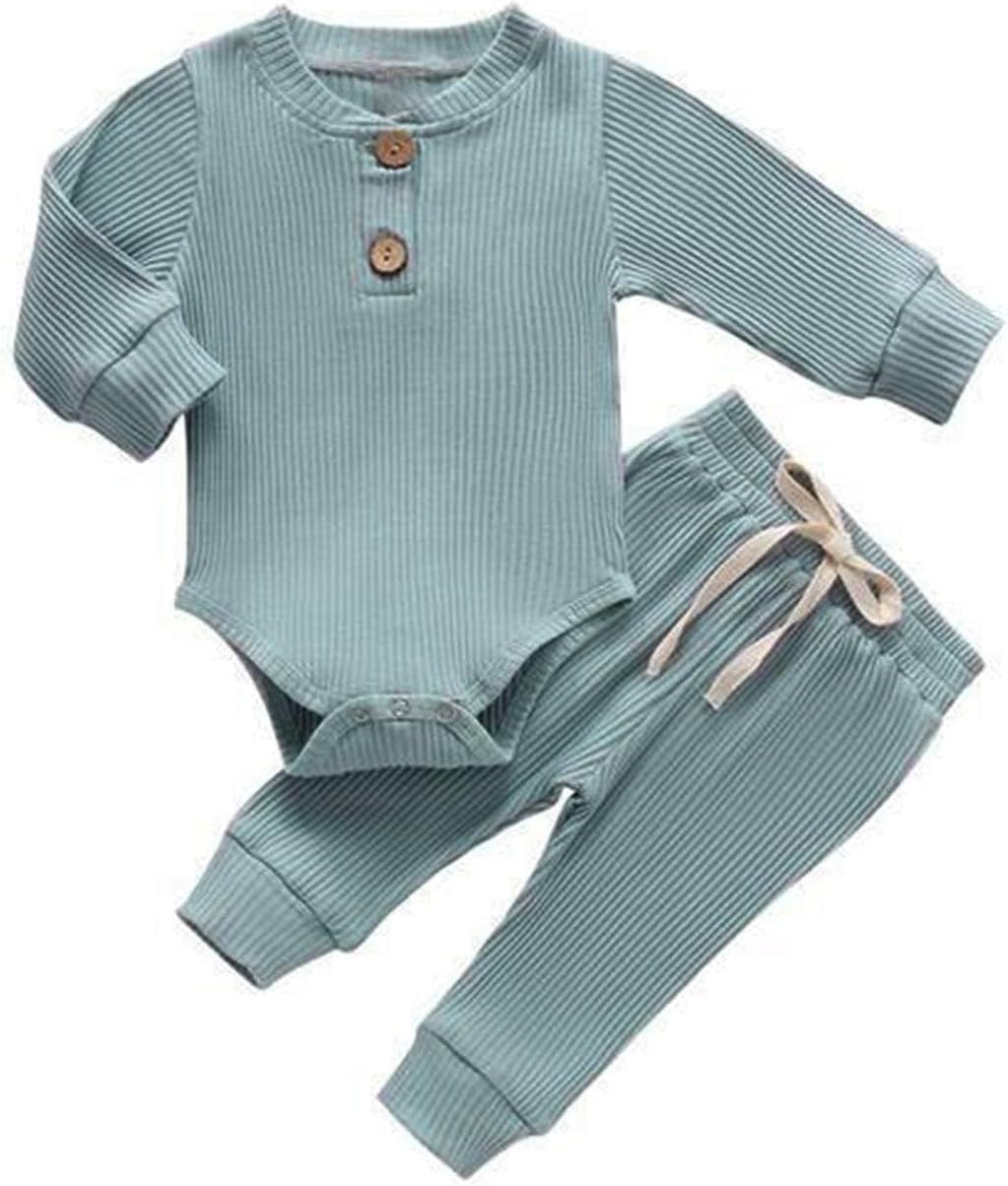 Toddler Girls Striped Rompers Pants Set