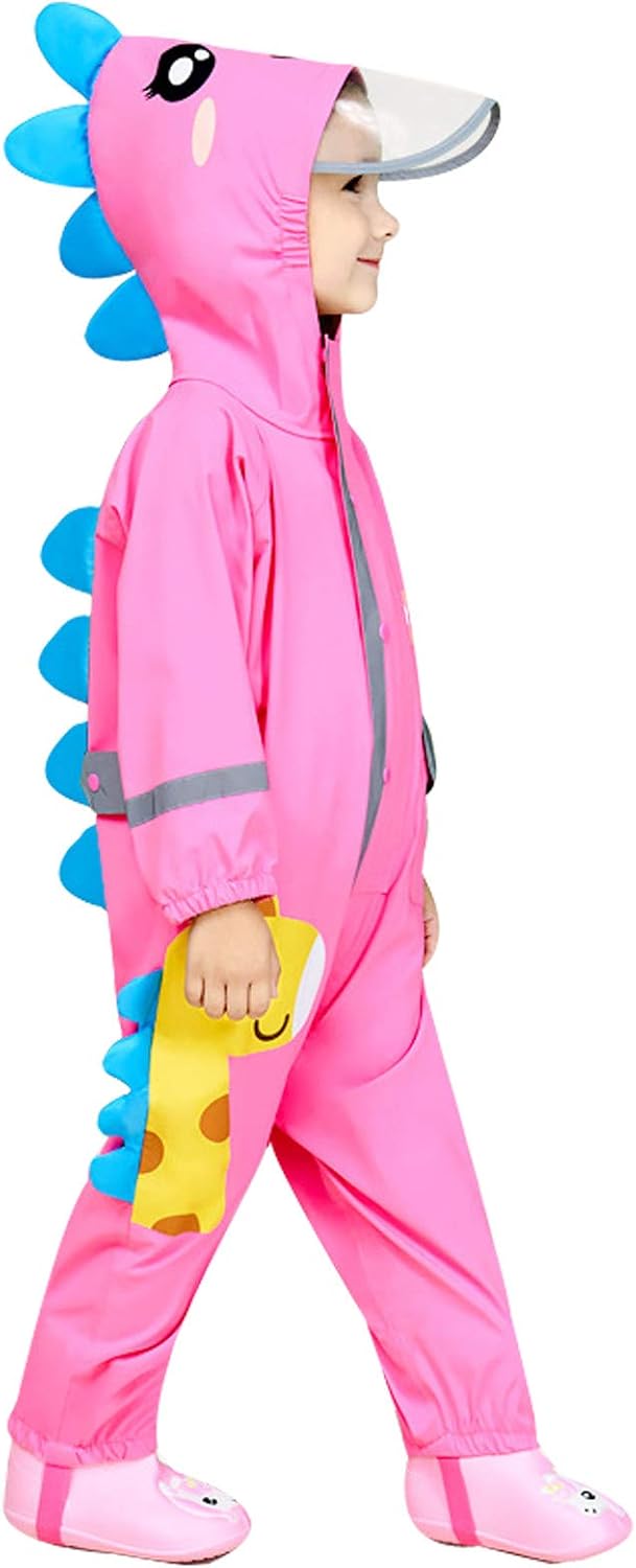 IWIHMIV Toddler Rain Poncho with Hood