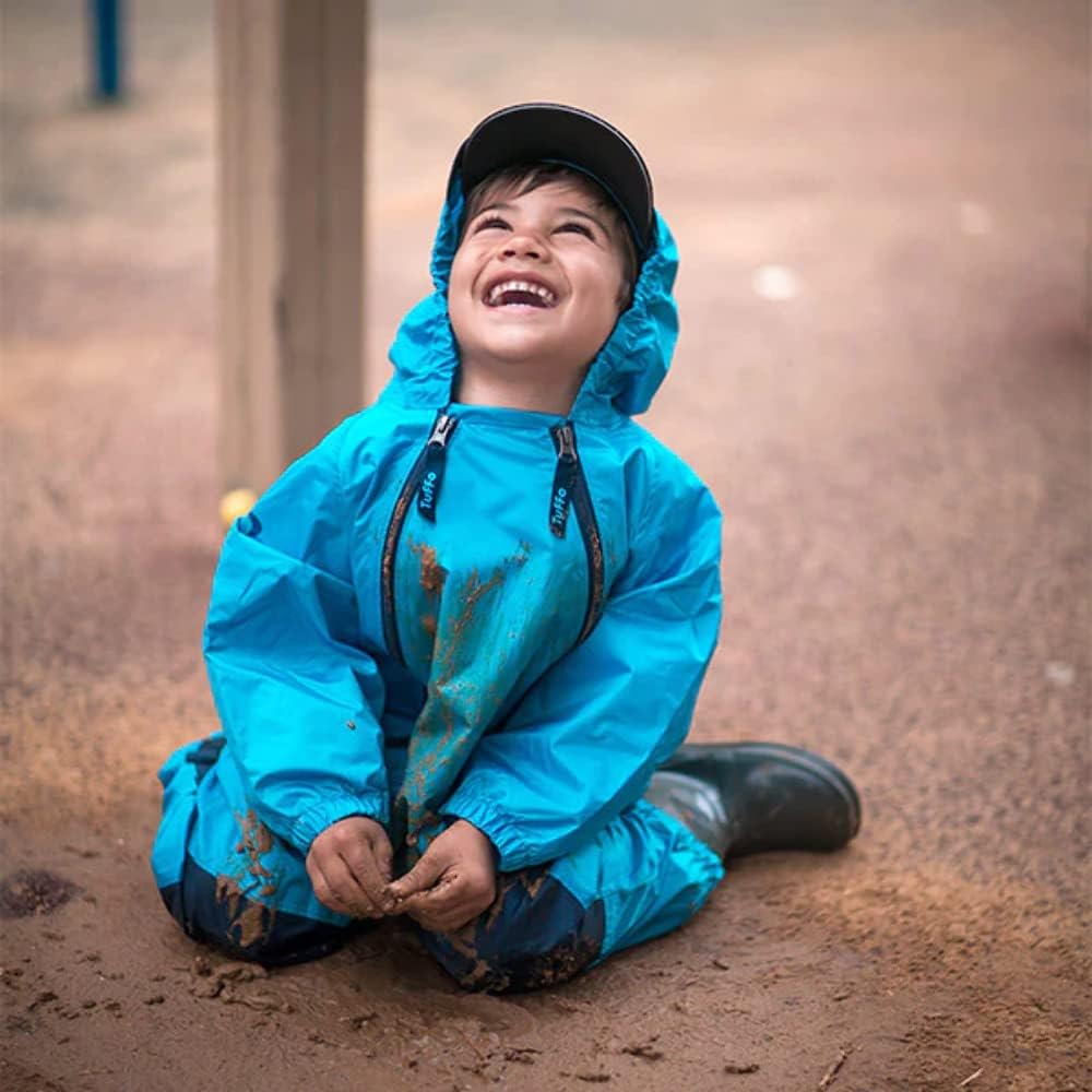 Tuffo baby boys coverall waterproof overalls with dual zippers