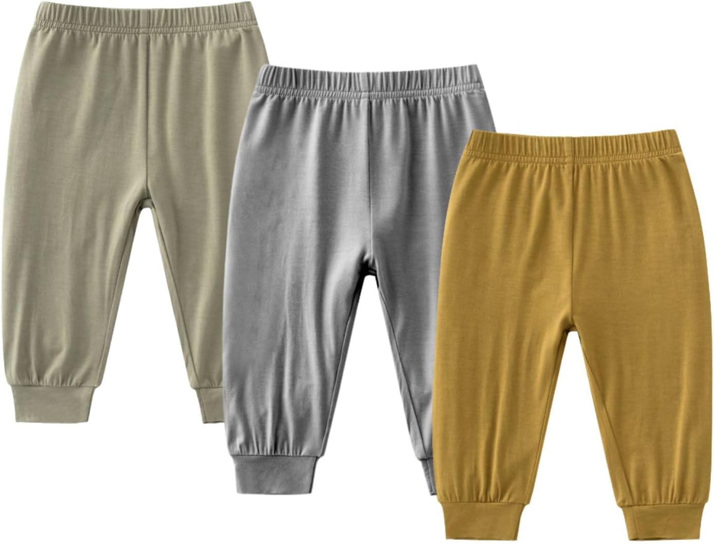 JunNeng 3PCS Baby Rayon of Bamboo Jogger Pants