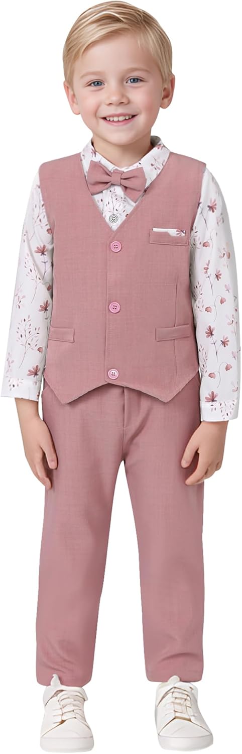 Nilikastta Toddler Boy Formal Suit Wedding Outfit