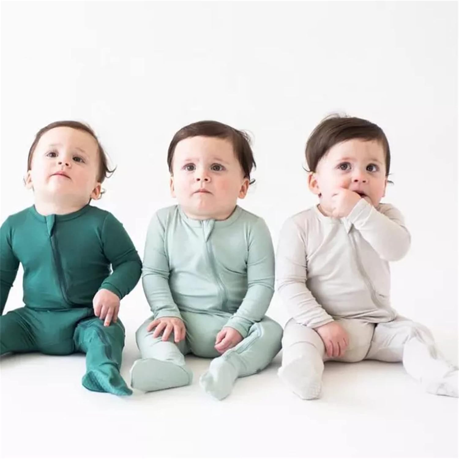 Baby Boy Cotton Romper Jumpsuit With Zipper