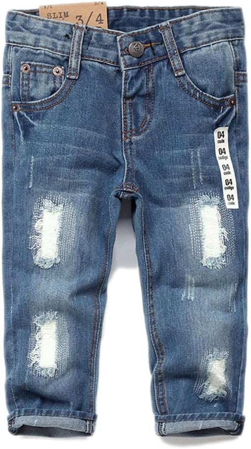 KIDSCOOL SPACE - Baby Jean in Stone Washed Denim with Elastic Fit