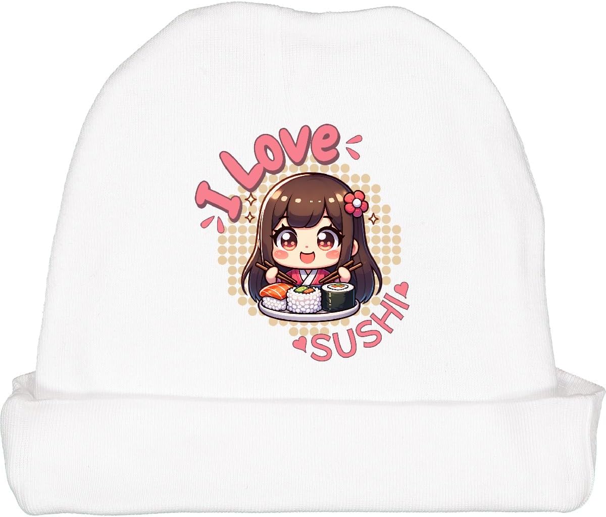 Inktastic Sushi Lover Baby Beanie Hat