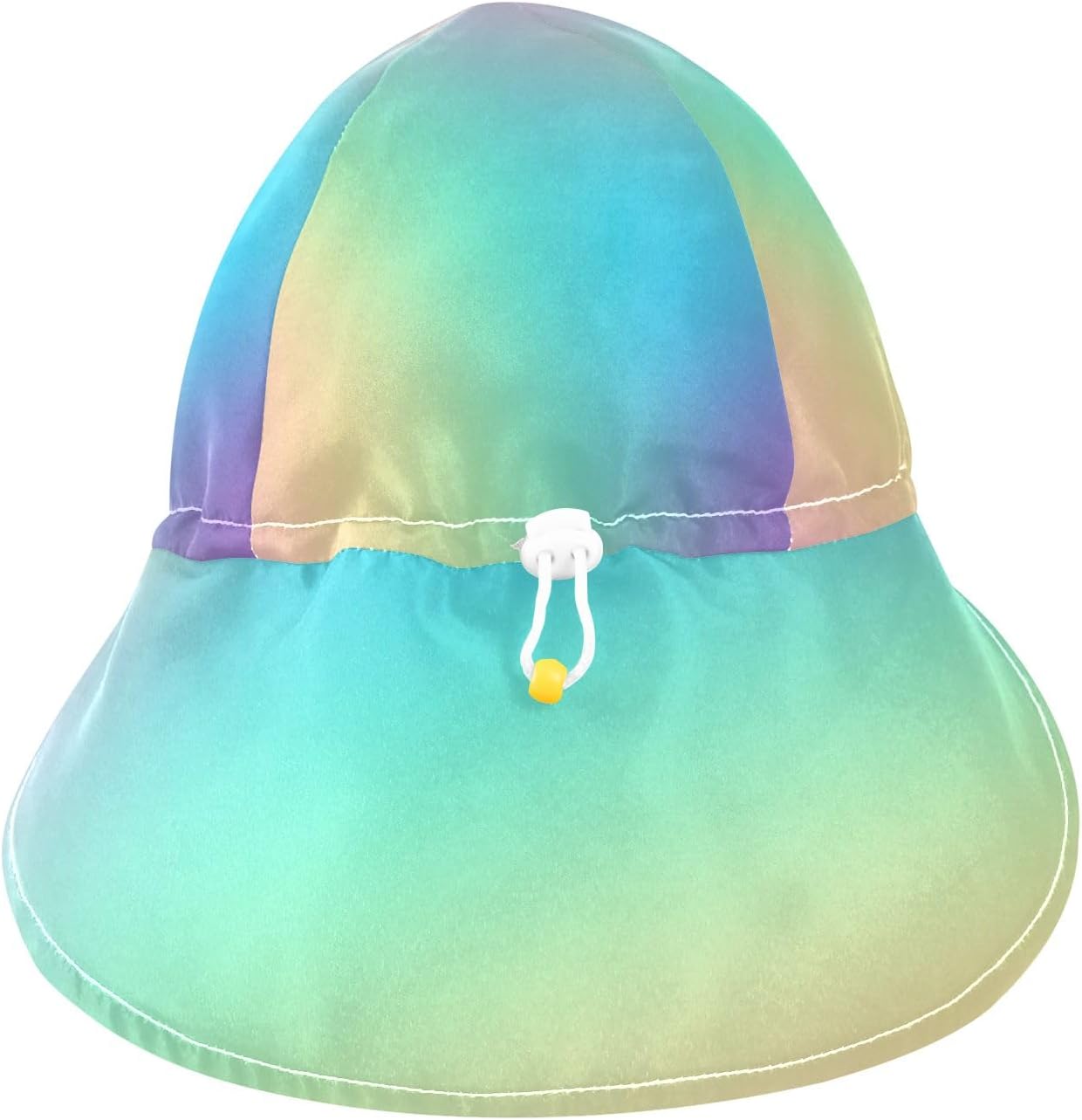 Adjustable Pastel Gradient Rainbow Unisex Toddler Bucket Hat for Summer