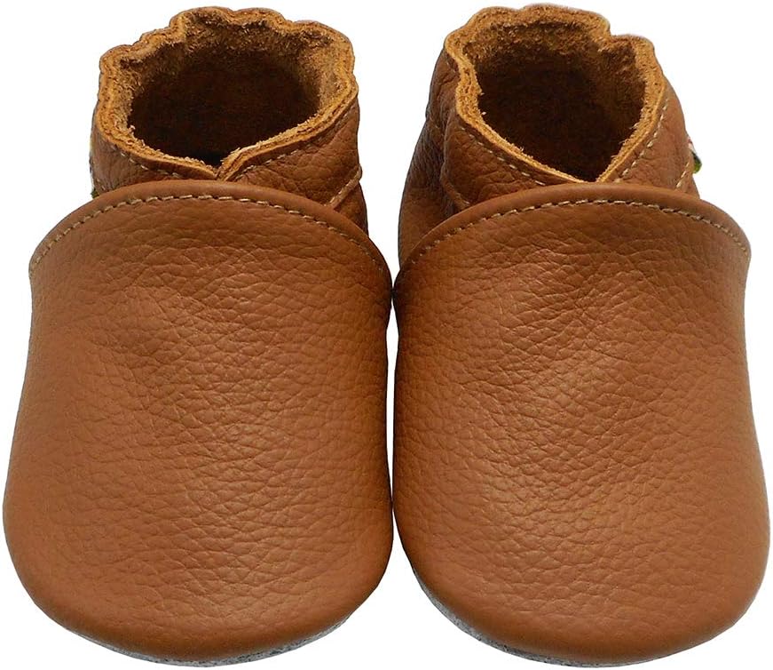 YALION Soft Leather Baby Slip-On Moccasins for Toddlers