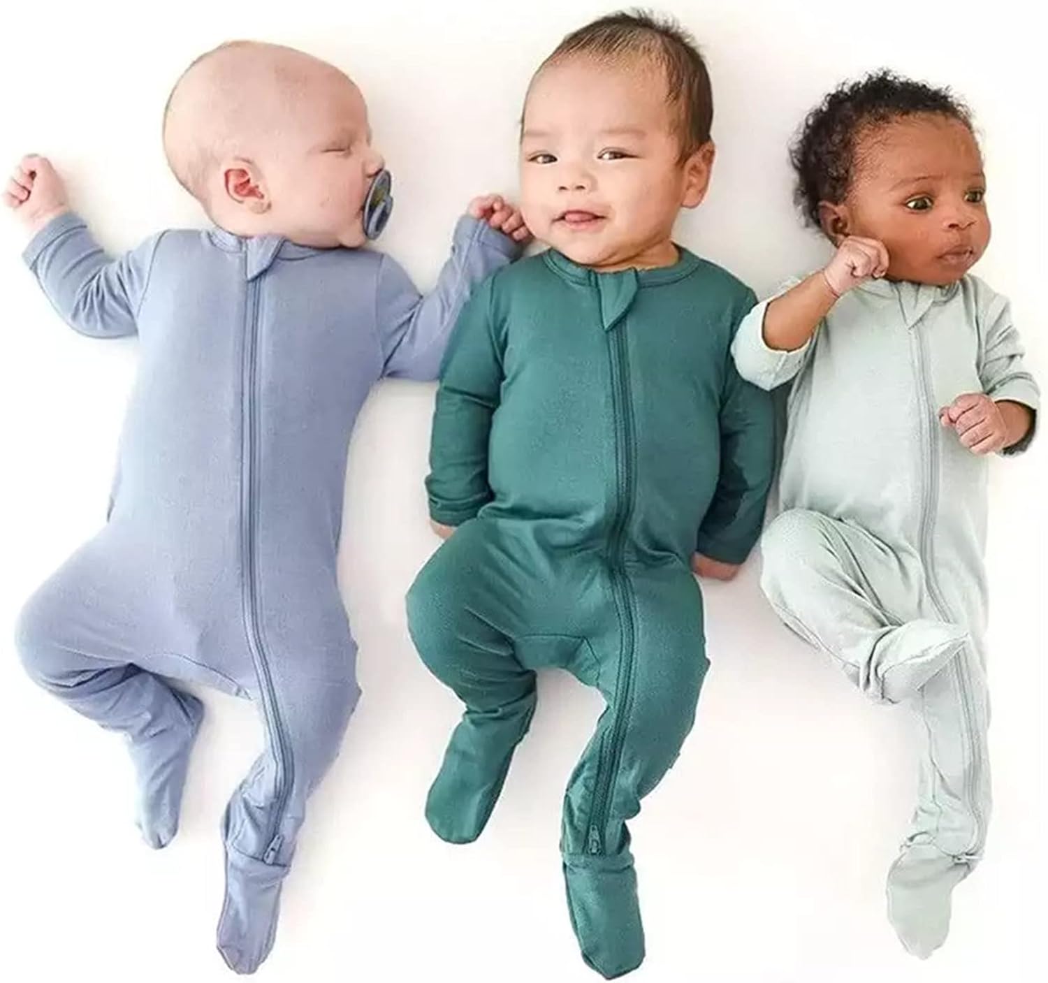 Baby Boy Cotton Romper Jumpsuit With Zipper