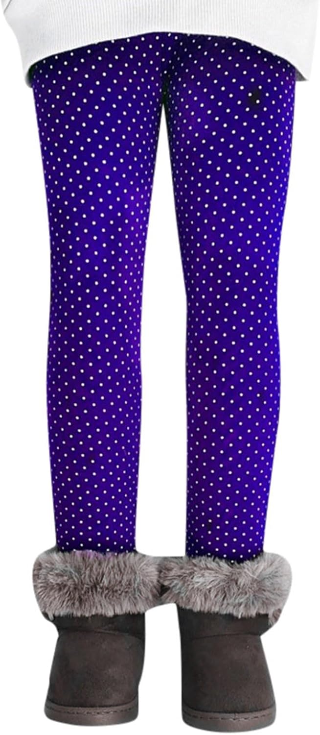 Baby Girls Stretchy Polka Dot Printed Leggings