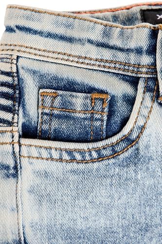 X RAY Boys Distressed Jeans Stretch Slim Fit Ripped Denim