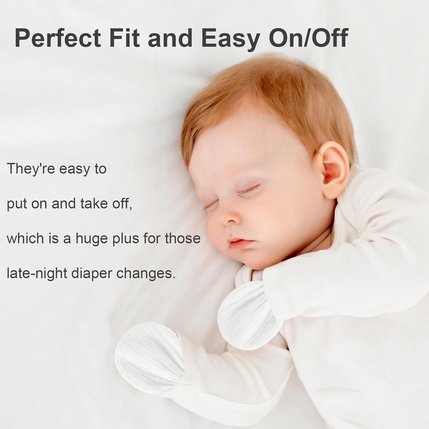Soft Safe Newborn mittens 6-Pack for Boys Girls