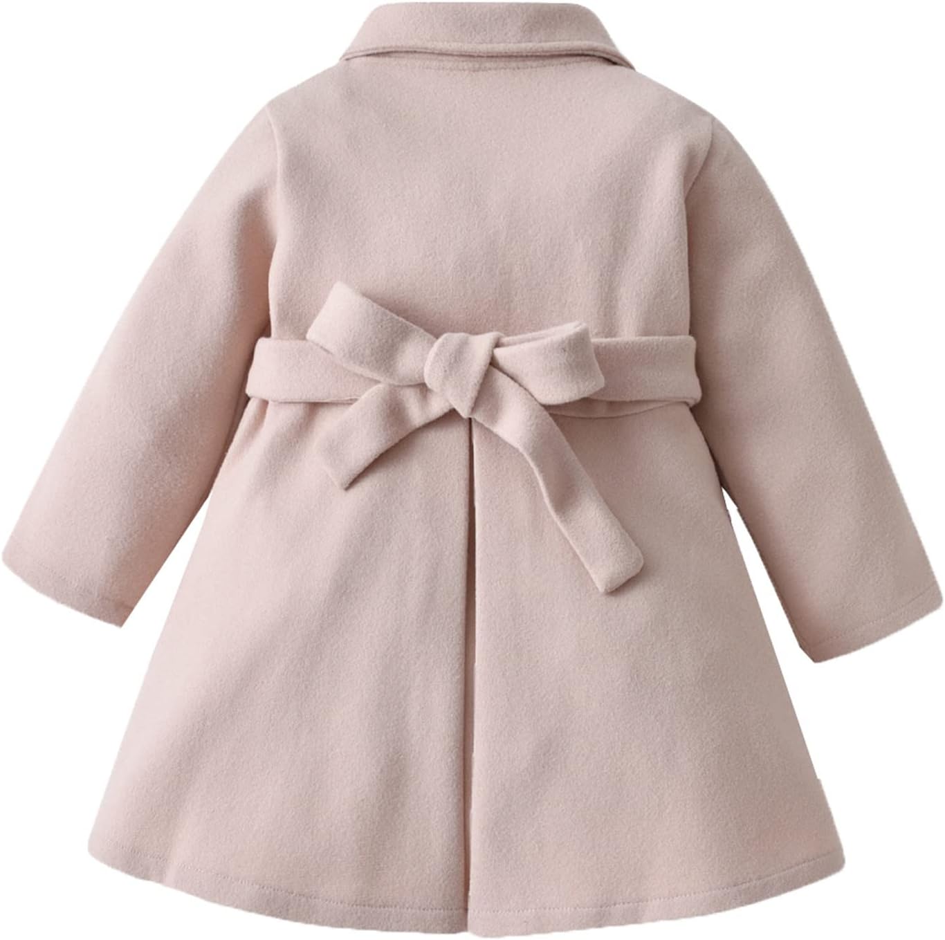 Thick wool blend winter jacket for toddler girls