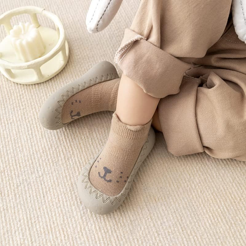 Soft Non-Slip Socks Slipper for Toddlers Premium Cotton Breathable Safe