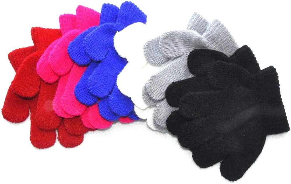 BaiX Toddler Winter Knitted Gloves