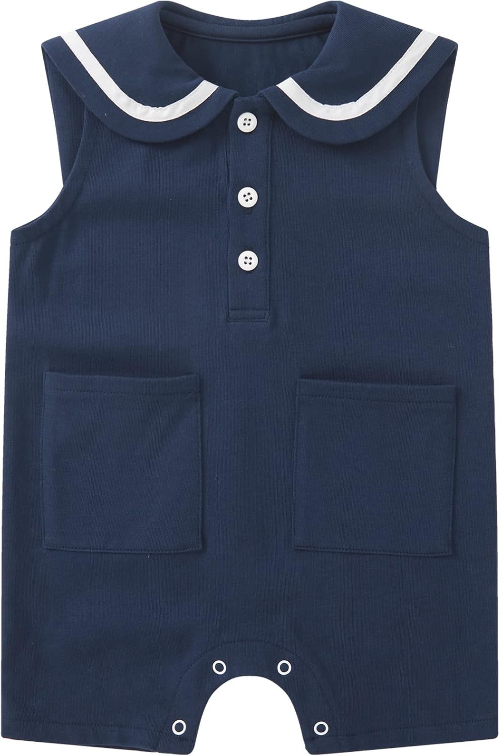 Pureborn Nautical Romper - 0-24 Months