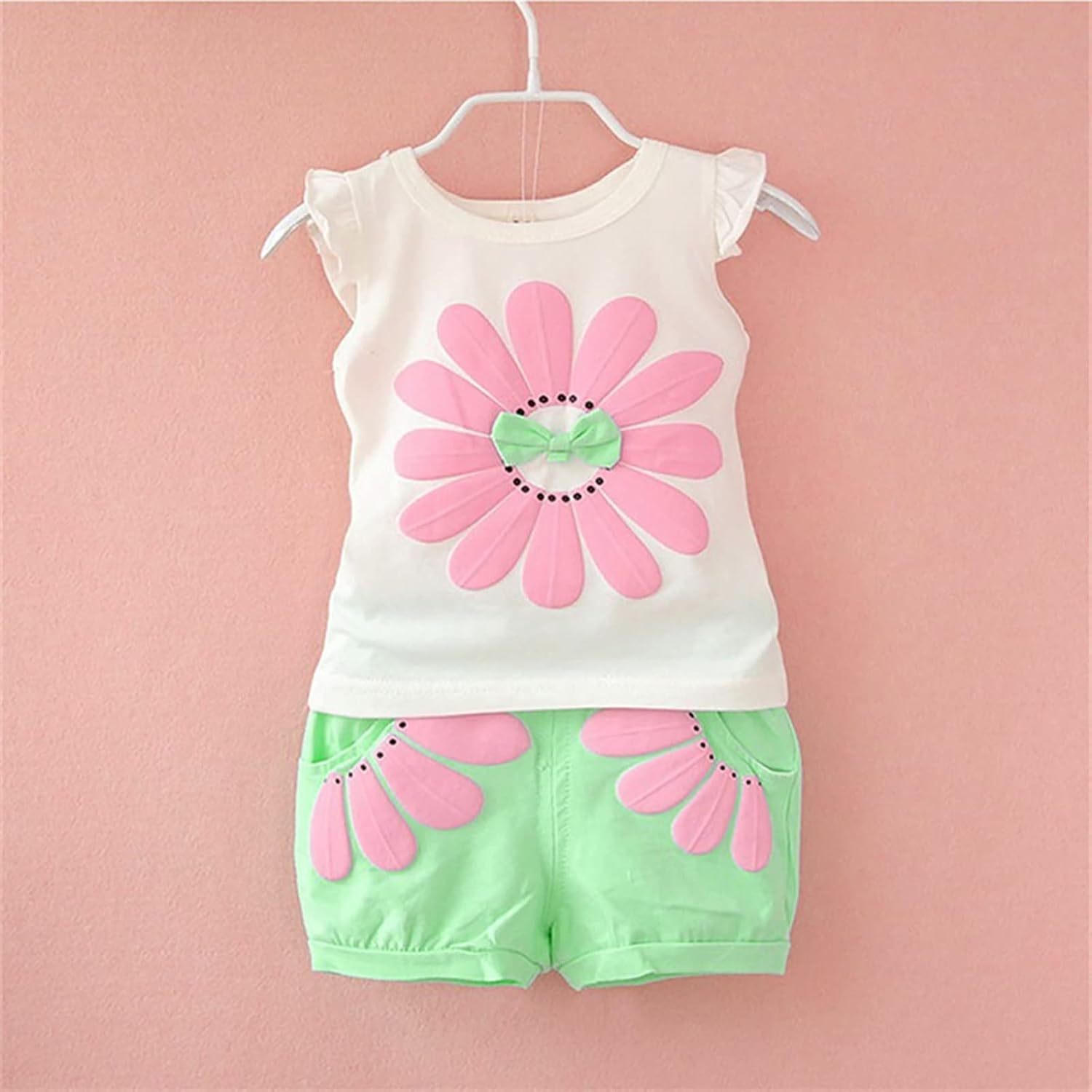 Rainbow Baby Girl Sets - Onesies Shorts - 0-3 Years