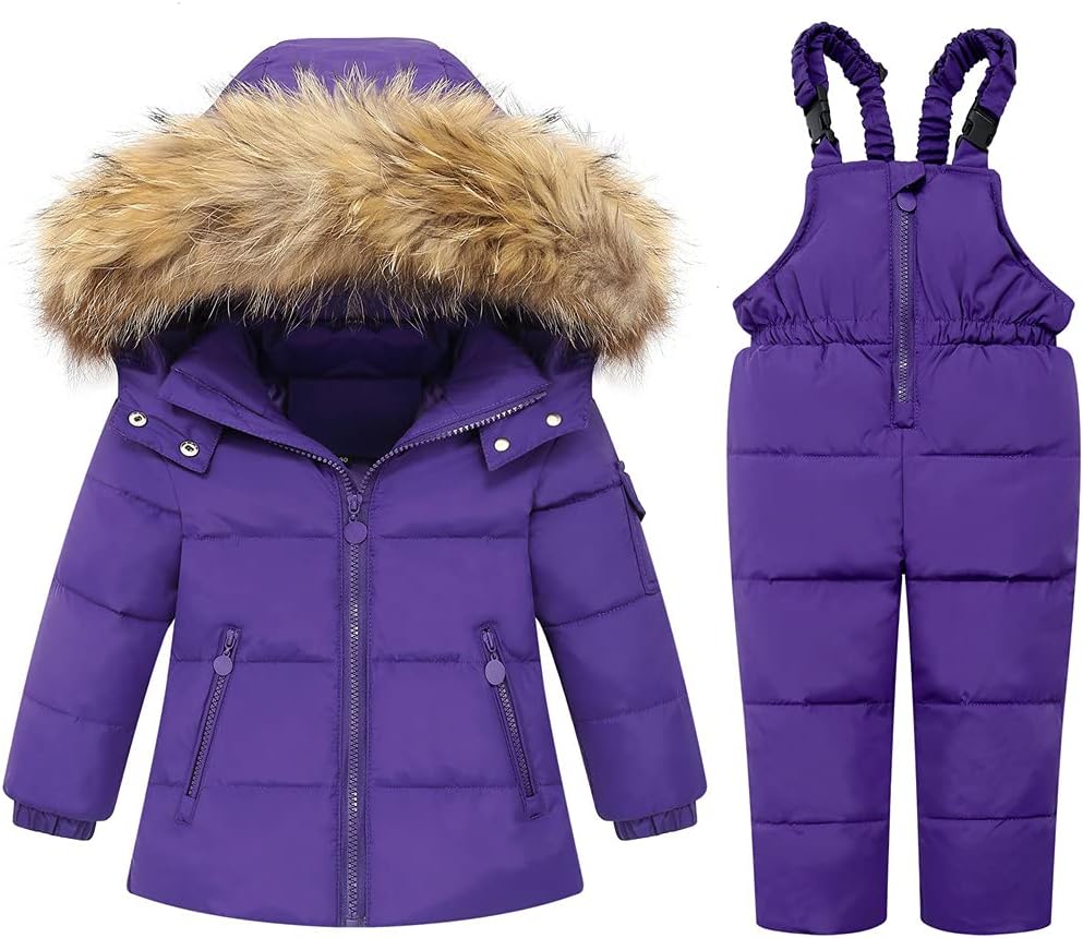 Winter Warm Hooded Snowsuit for Babies Childproof Child Nature