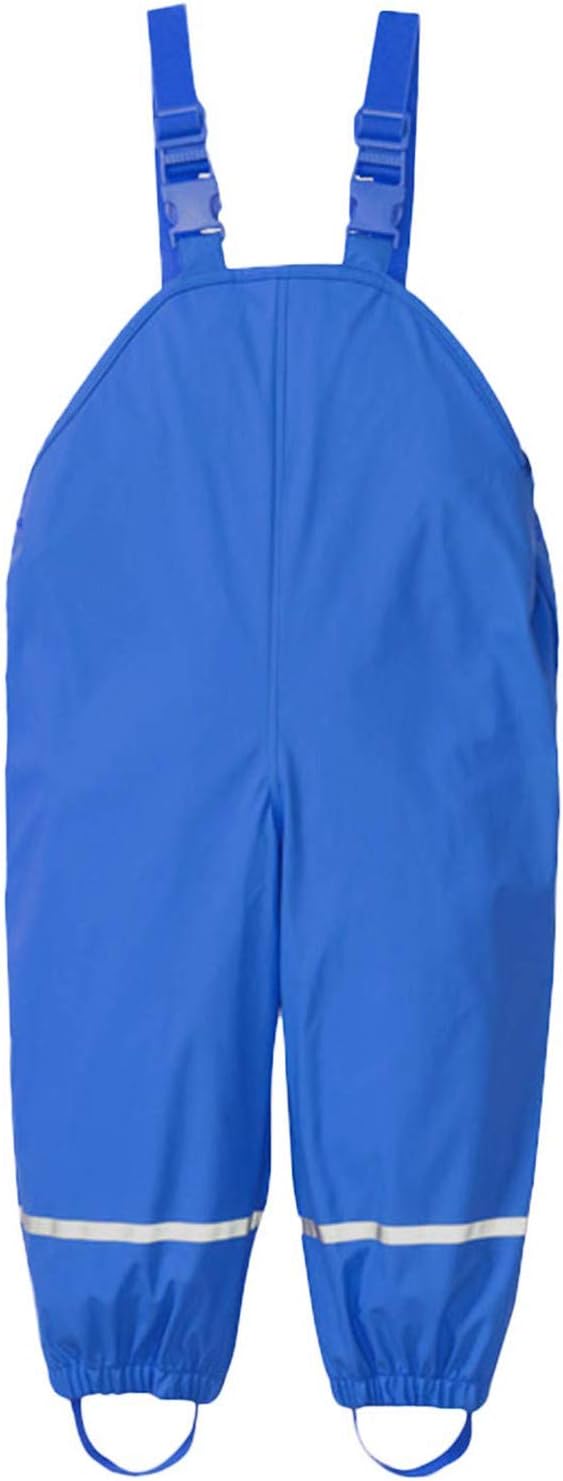 Kids Waterproof Suspender Rain Pants