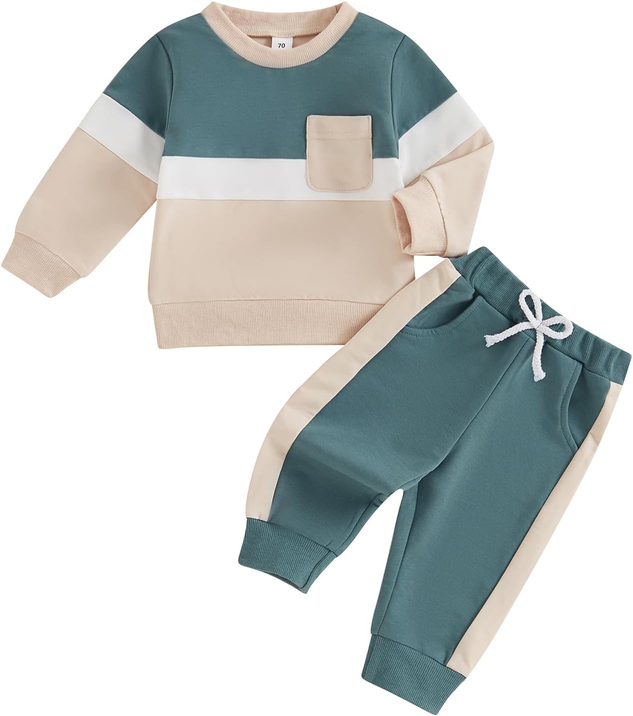 MoZiKQin Toddler Boys Girls Winter Contrast Fit Set