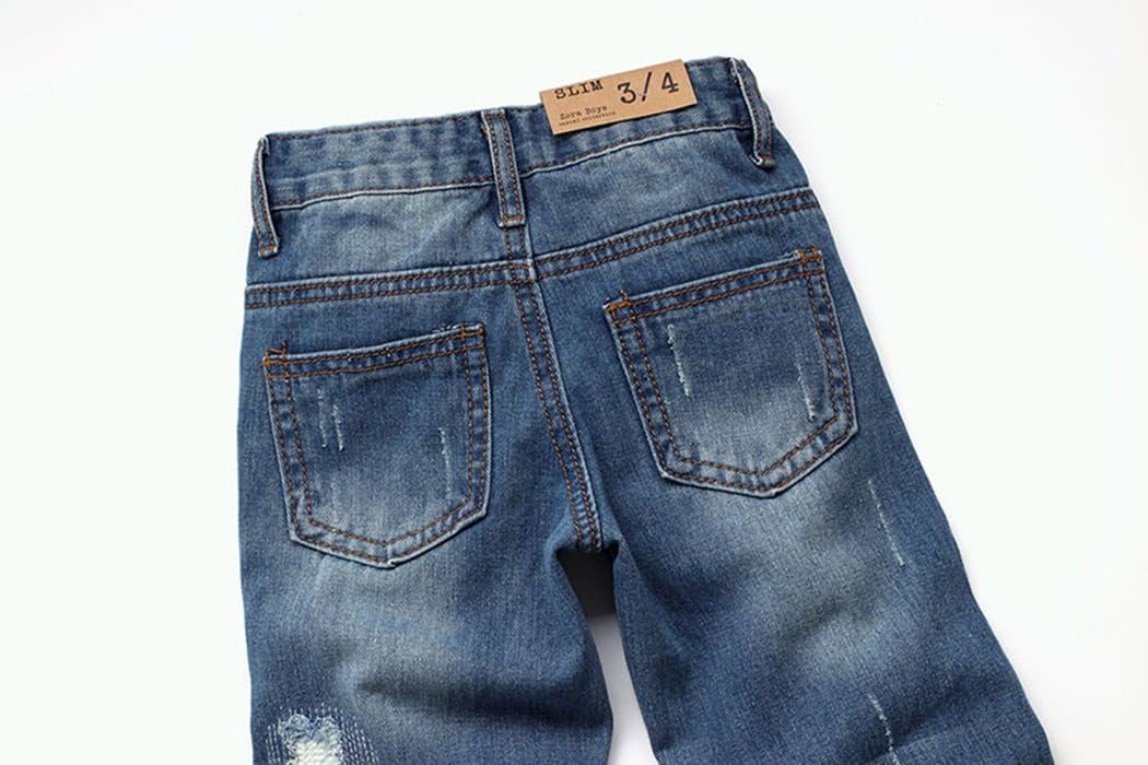 KIDSCOOL SPACE - Baby Jean in Stone Washed Denim with Elastic Fit