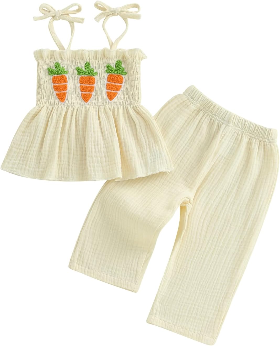 Easter Dress for Toddler Girl Cute Printed Oblong Set