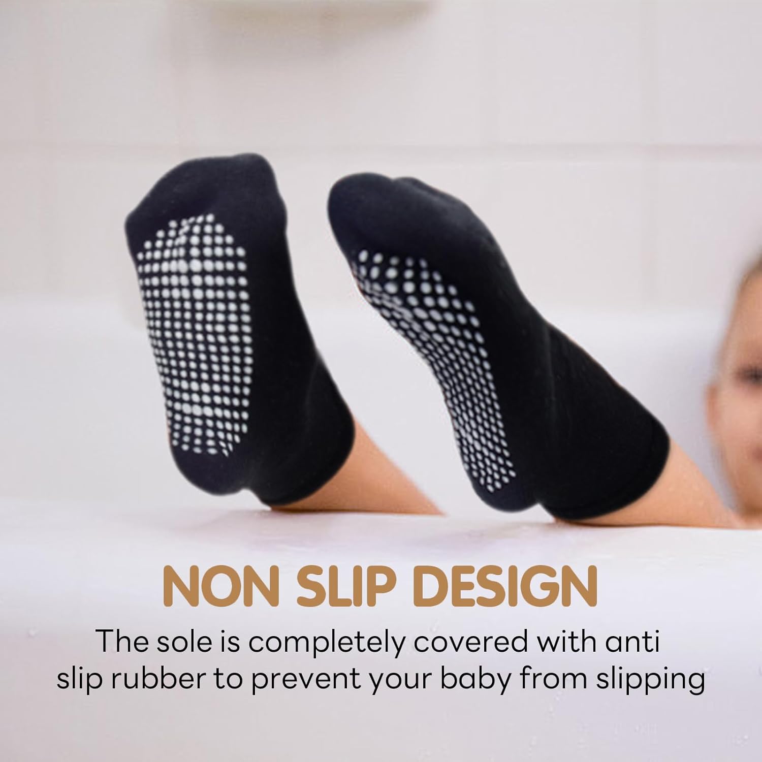 Non-Slip Grip Socks for Toddler Boys and Girls