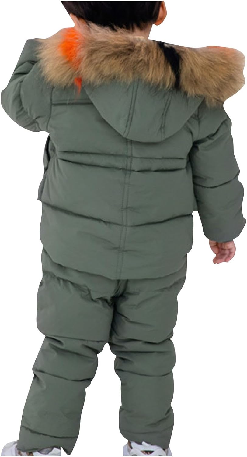 Snowsuit for Baby Jumpsuit Set with Hood