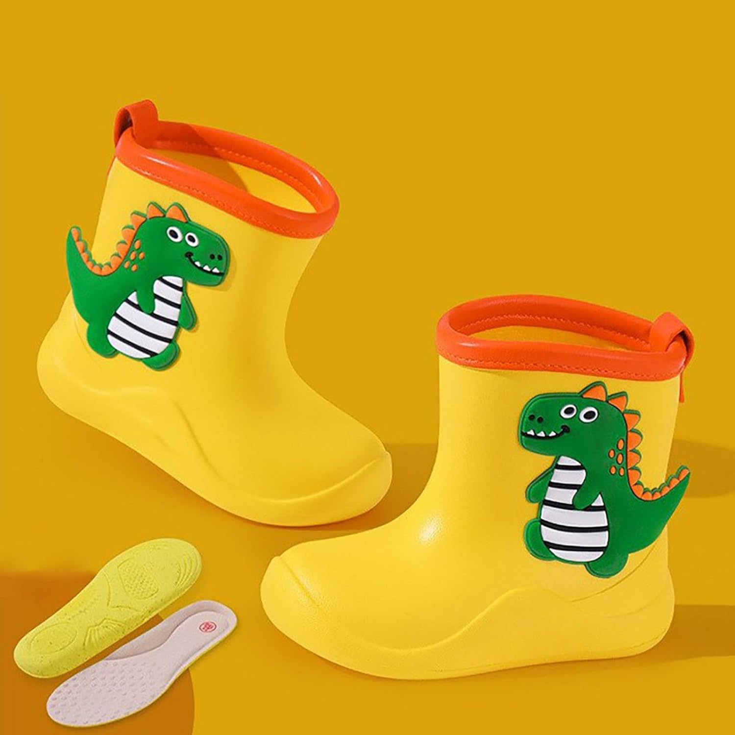 Gaoqi Toddler Kids Cartoon Animal Rain Boots waterproof slip-resistant shoes