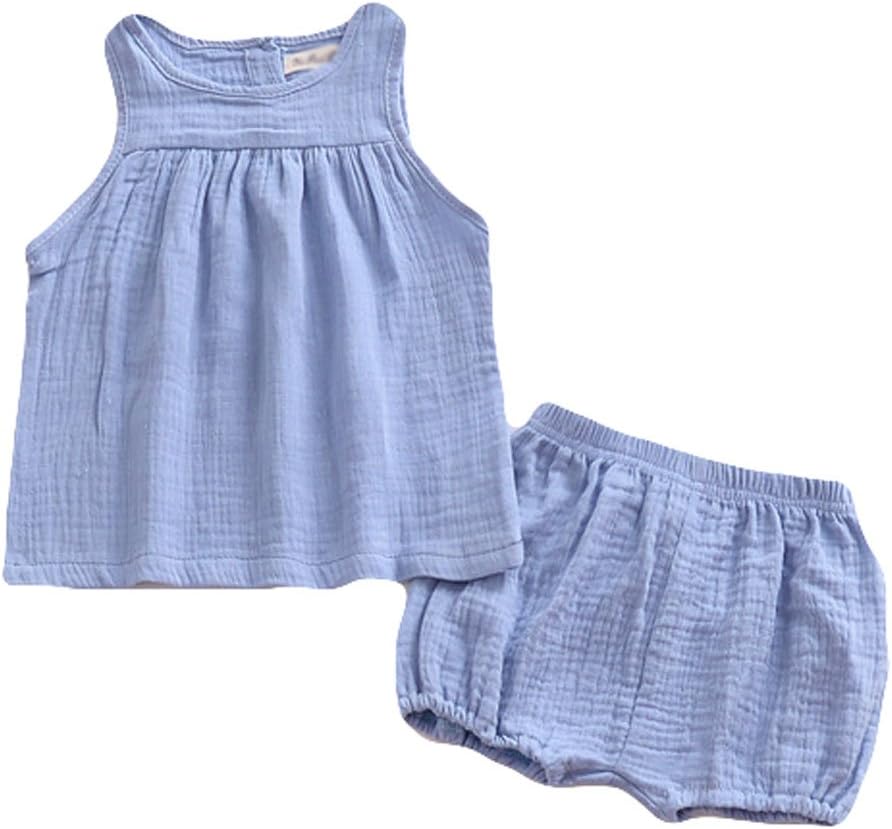 LOOLY Baby Outfits Unisex Boys Tank Top Set