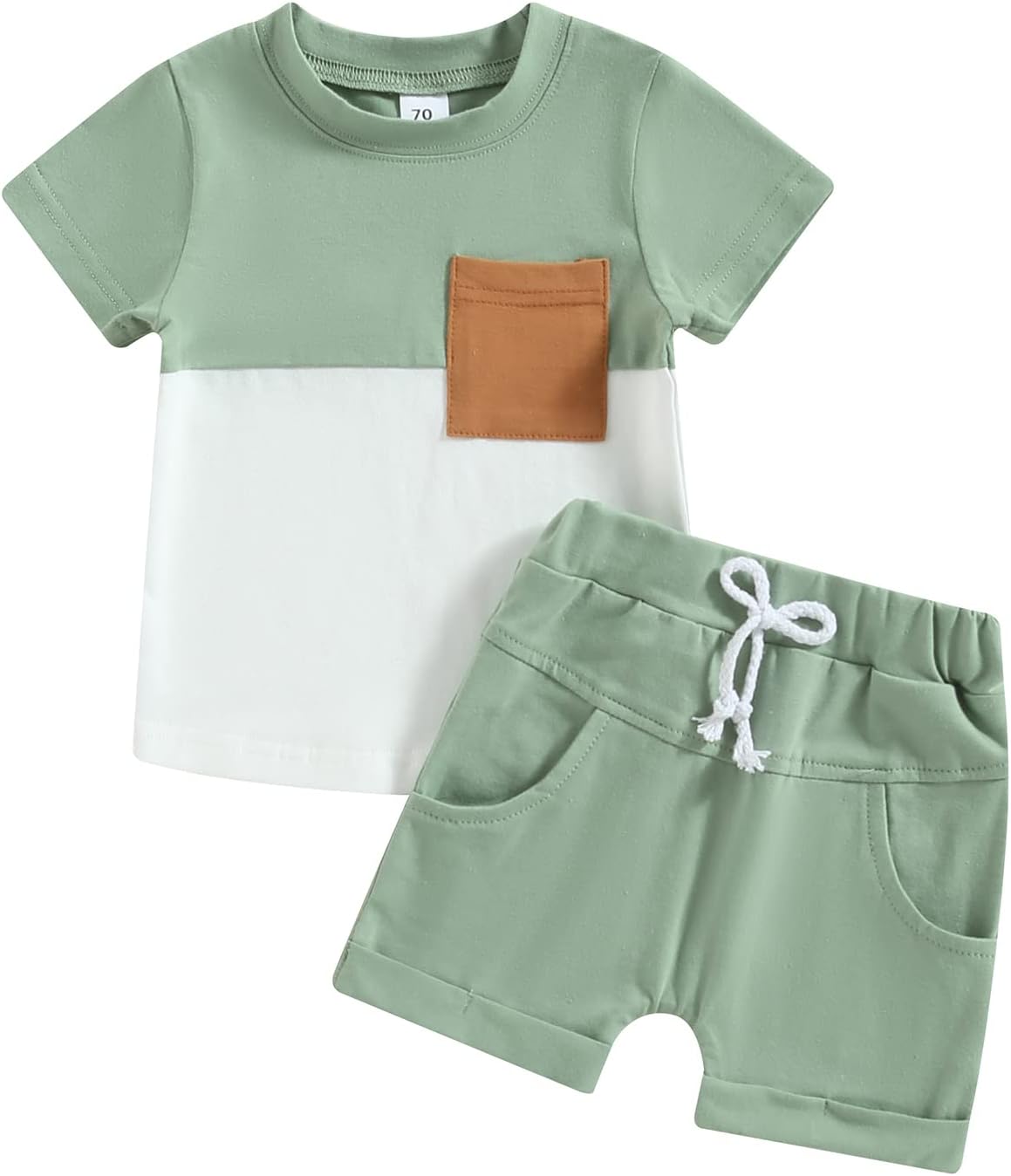 LIOMENGZI Toddler Boy Summer T-Shirt Shorts Set