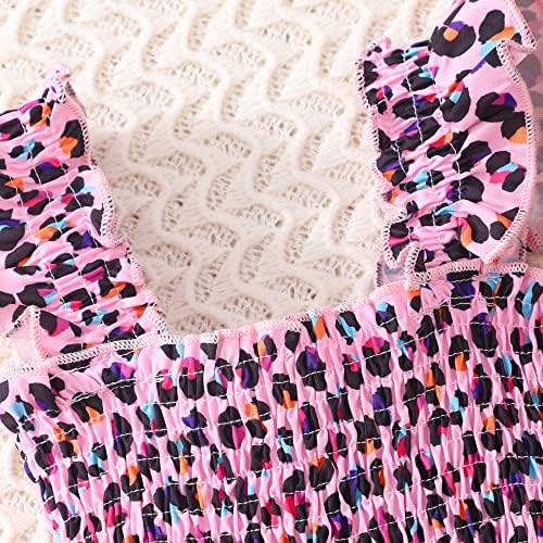 Tkria Little Girls Summer Ruffle Sleeve Dress Toddler A-Line