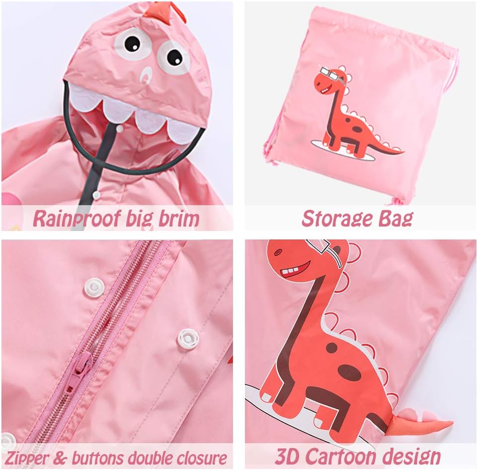SSAWcasa Toddler Dinosaur Rain Suit