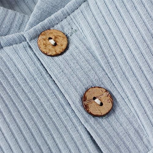 Long Sleeve Romper for Newborn Boys 2Pcs Set