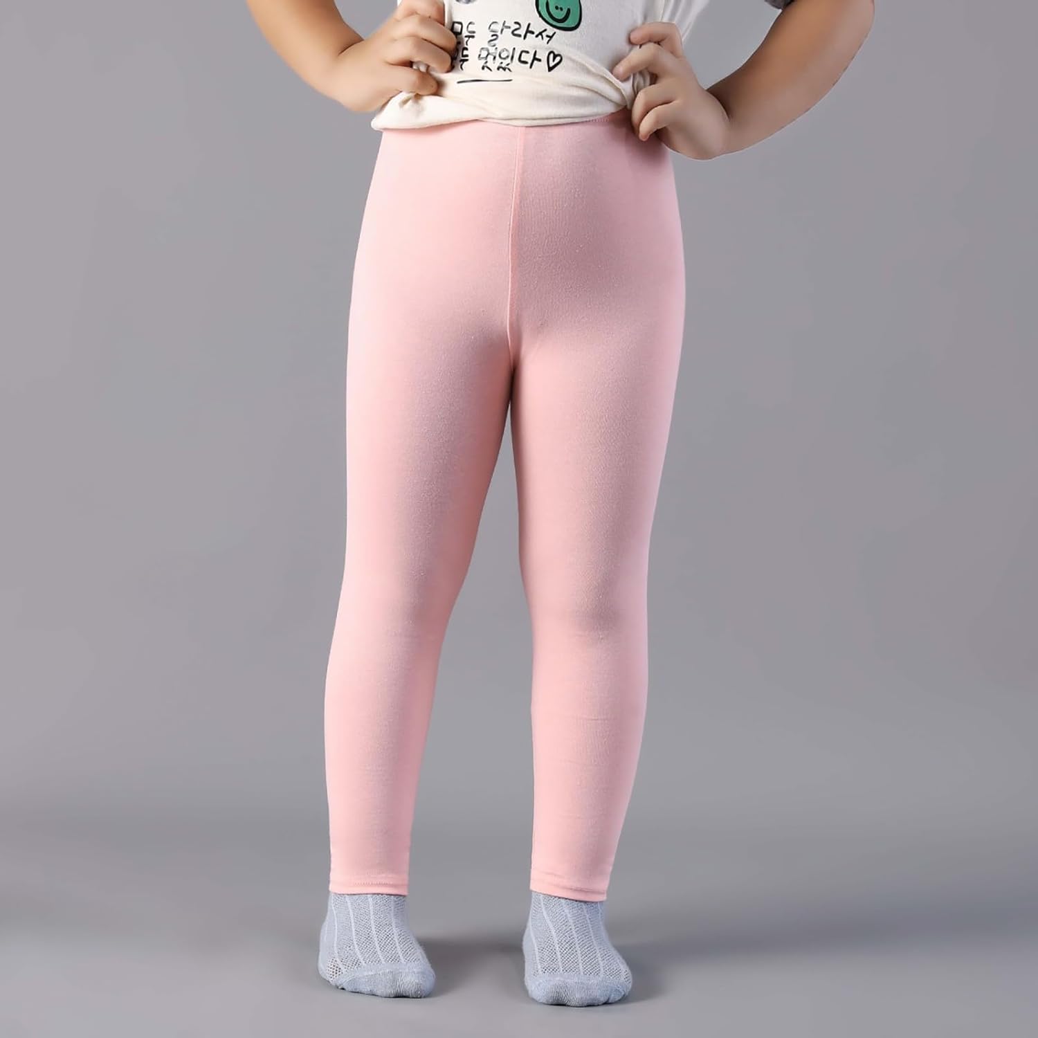 Cycling High Waist Leggings for Boys Girls Premium 3-Piece Set