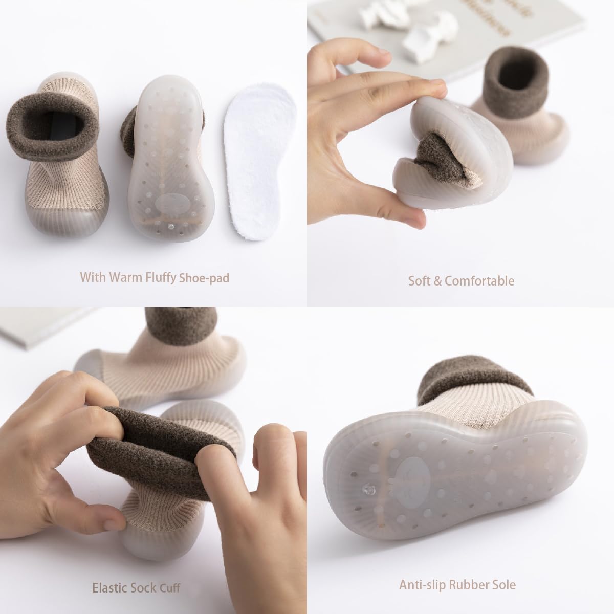 Warm Baby Sock Shoes for Toddler First Walking