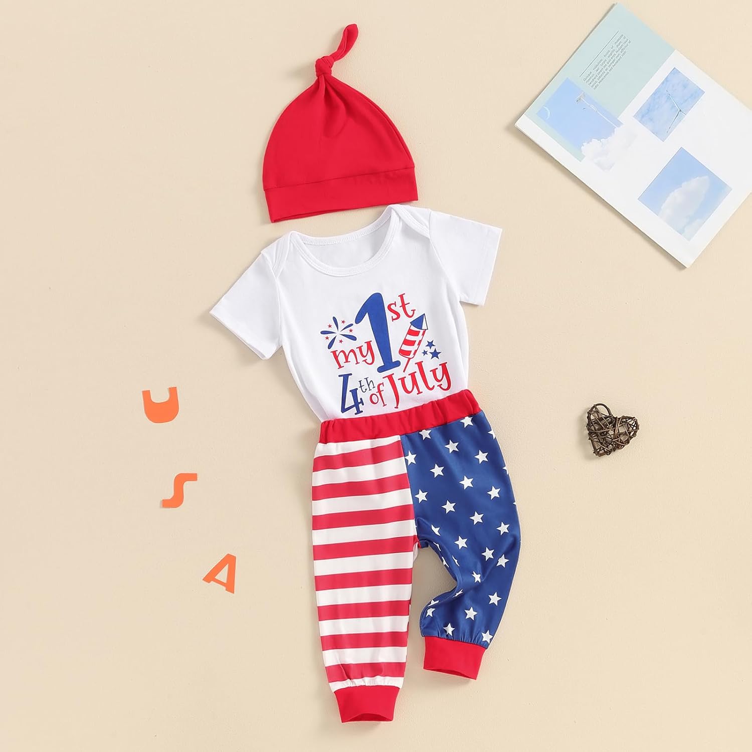 4th of July Newborn Boy Outfit