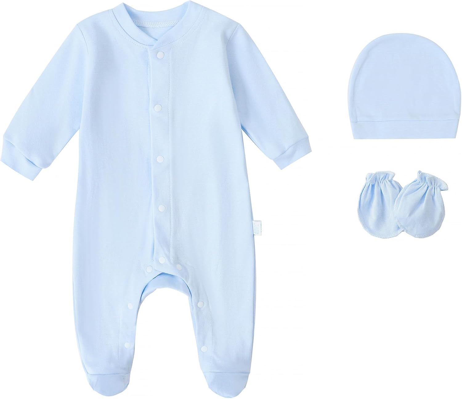 Baby Romper Set 0-6 Months 100 Cotton Complete Set with Accessories