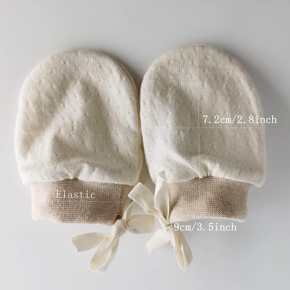 Organic Cotton Infants No-Scratch Mittens SANCNEE