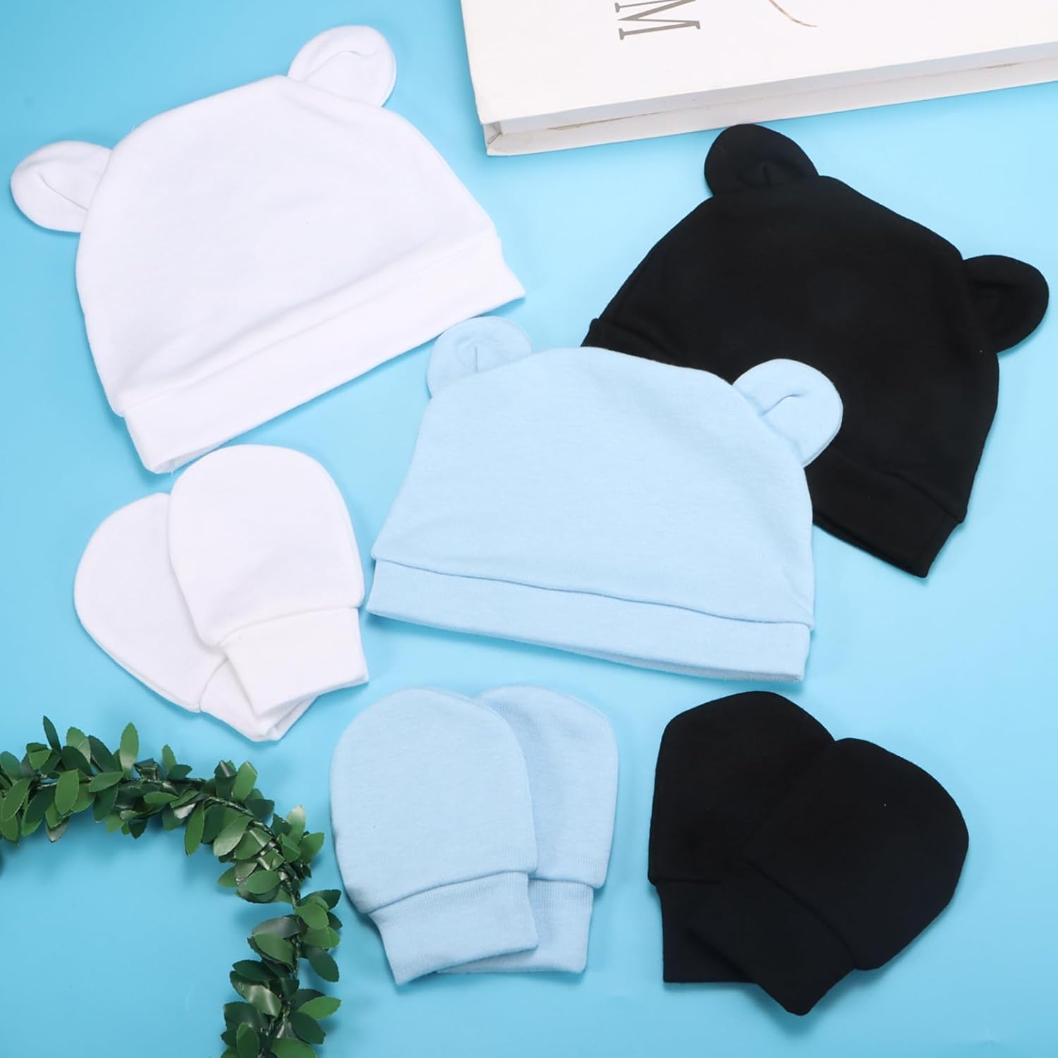 ElysianMian Bear Ear Newborn Set